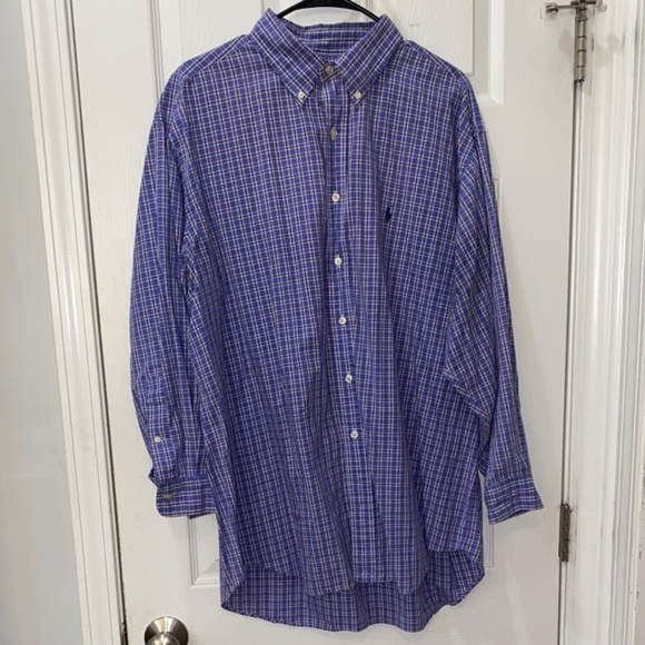 Ralph Lauren Yarmouth Fit Long Sleeve Button Down Shirt (Size: 17.5-32/33) - Picture 1 of 3